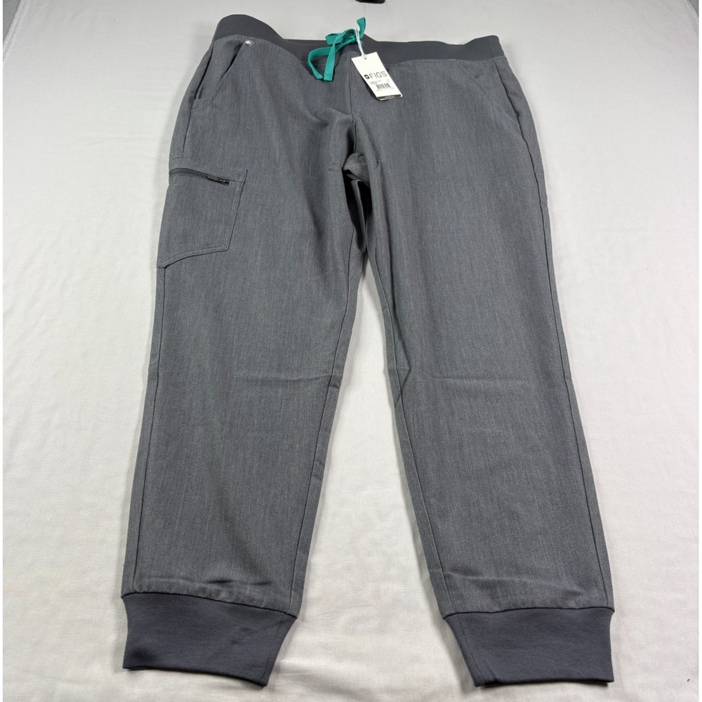 Figs Scrub Pants Womens XL‎ Gray Zamora 2.0 Jogger Nurse Medical Uniform NEW